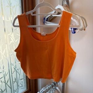 Lucy & Yak cropped ribbed tank top